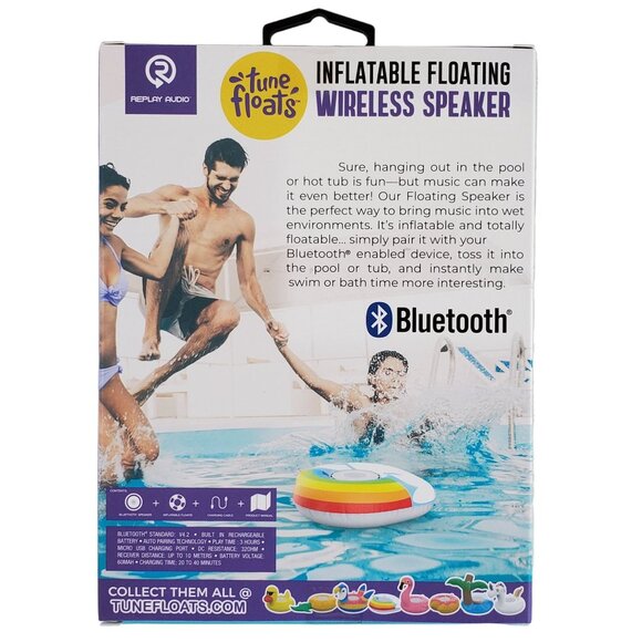 Replay Audio Tune Floats Inflatable Floating Wireless Speaker Bluetooth Speaker - Picture 2 of 5